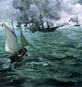 Edouard Manet The Battle of the Kearsarge and the Alabama oil on canvas